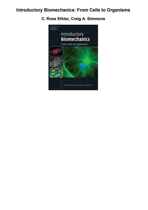 Download Introductory Biomechanics From Cells To Organisms Solution Manual Pdf 