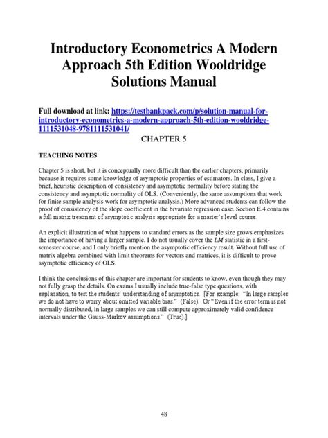 Read Introductory Econometrics Wooldridge Solutions Pdf 