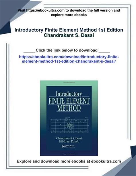 Download Introductory Finite Element Method Desai Pdf 
