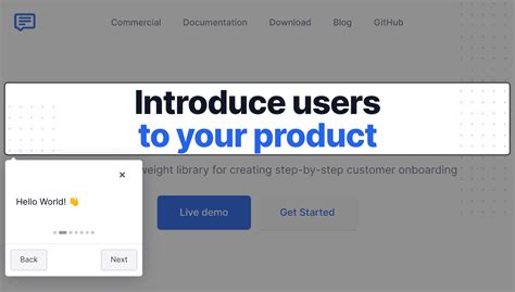 Introjs Product Walkthroughs
