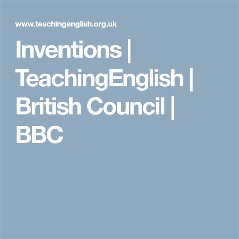 Inventions Teachingenglish British Council Invention Activities For Elementary Students - Invention Activities For Elementary Students