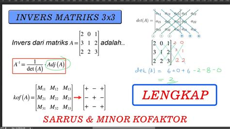 inverse matriks 3x3 cara cepat