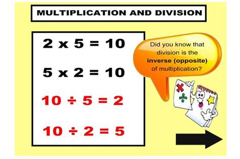Inverse Relationship Between Multiplication And Division Multiplication And Division Relationship - Multiplication And Division Relationship