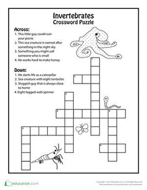 Invertebrate Creature Crossword Puzzle Clue Invertebrate Creature Crossword Clue - Invertebrate Creature Crossword Clue