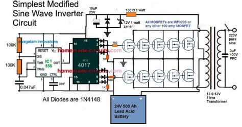 Download Inverter Circuit Diagram Without Transformer 