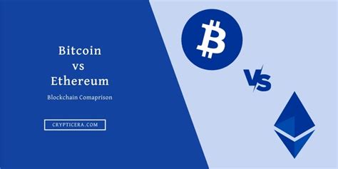 Bitcoin vs. Ethereum – kuri kriptovaliuta yra geriausia?