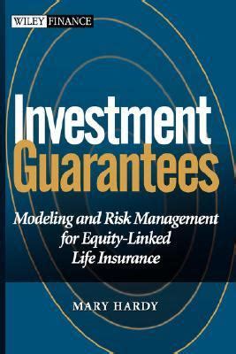 Download Investment Guarantees Modeling And Risk Management For Equity Linked Life Insurance 1St Edition 