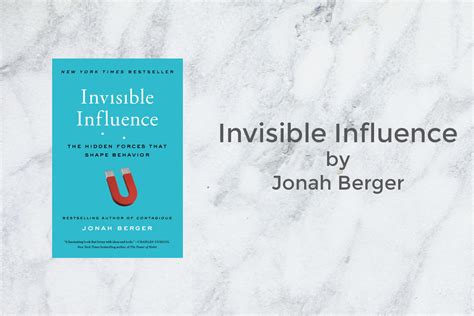 Read Online Invisible Influence The Hidden Forces That Shape Behavior 