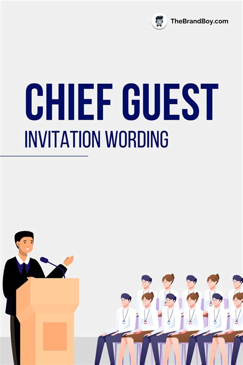 Invitation For Chief Guest