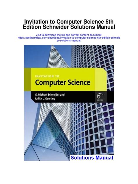 Full Download Invitation To Computer Science 6Th Edition Pdf 