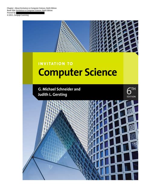 Download Invitation To Computer Science 6Th Edition Solution Manual 