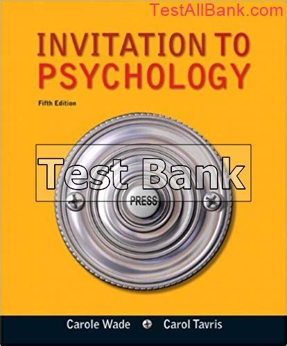 Download Invitation To Psychology 5Th Edition 