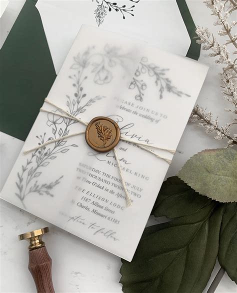 Invitations With Wax Seal