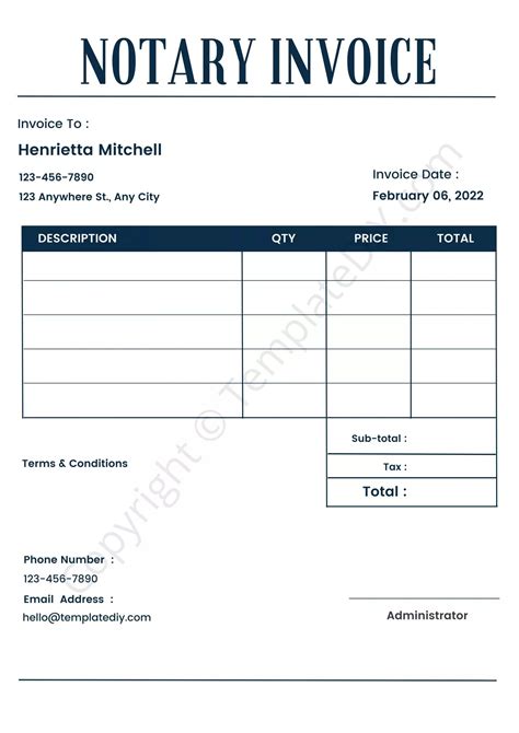 Invoice Notary Classes