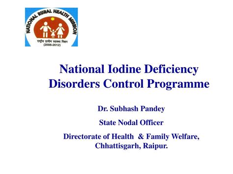 Iodine Deficiency Control Programme