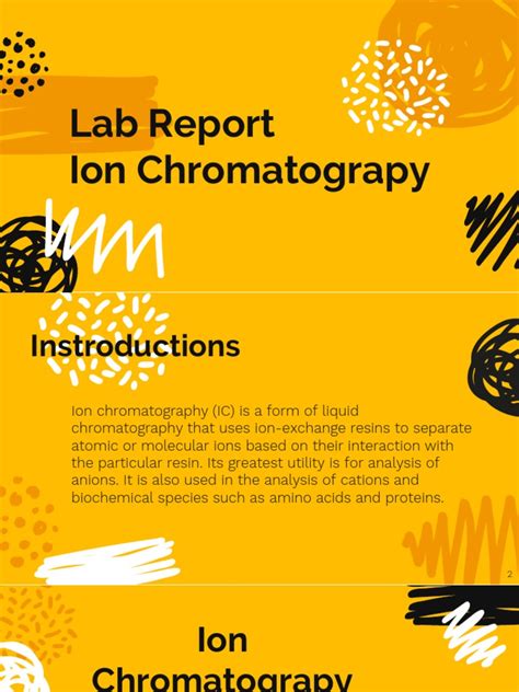 Ion Chromatography Lab Report