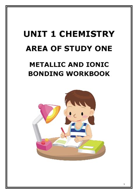ionic and metallic bonding workbook answer key