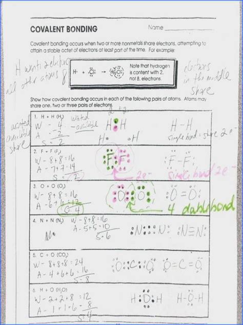 Full Download Ionic And Covalent Bonds Review Sheet Answers 