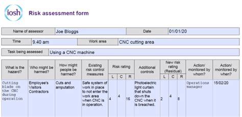 Iosh Project Completed Example