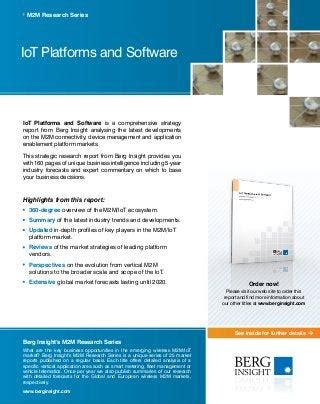 Read Iot Platforms And Software Berg Insight 