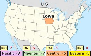 iowa current time zone