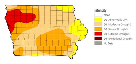 iowa drought map