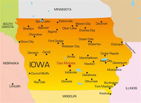iowa map