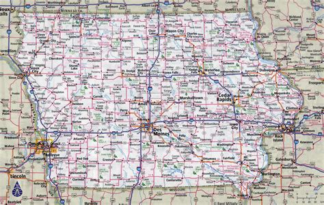 iowa map towns