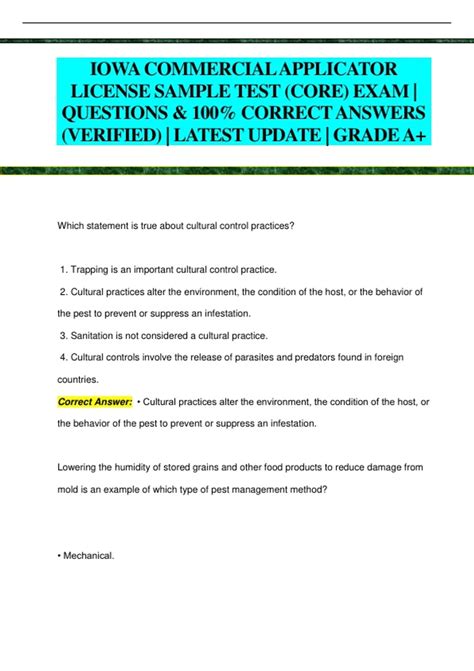 iowa sample questions