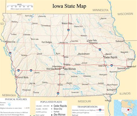 iowa state map