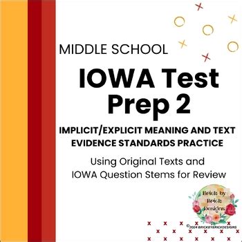 Iowa Test Prep 9th Grade