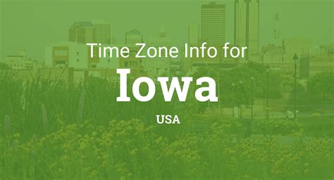 iowa time difference