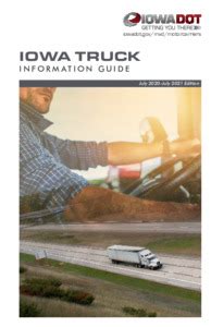 Read Online Iowa Truck Information Guide Dot 