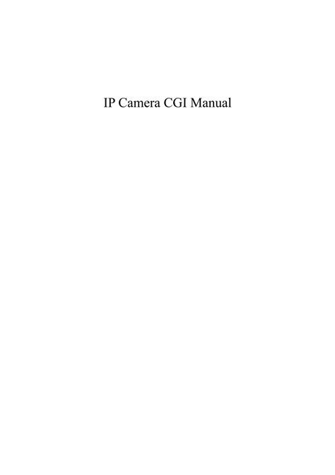 Full Download Ip Camera Cgi Manual Corz 