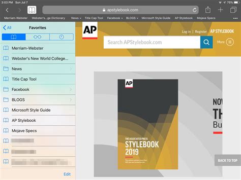 Read Online Ipad User Guide Bookmark Safari 