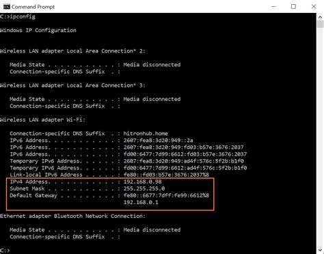 ipconfig Windows Command Line Utility