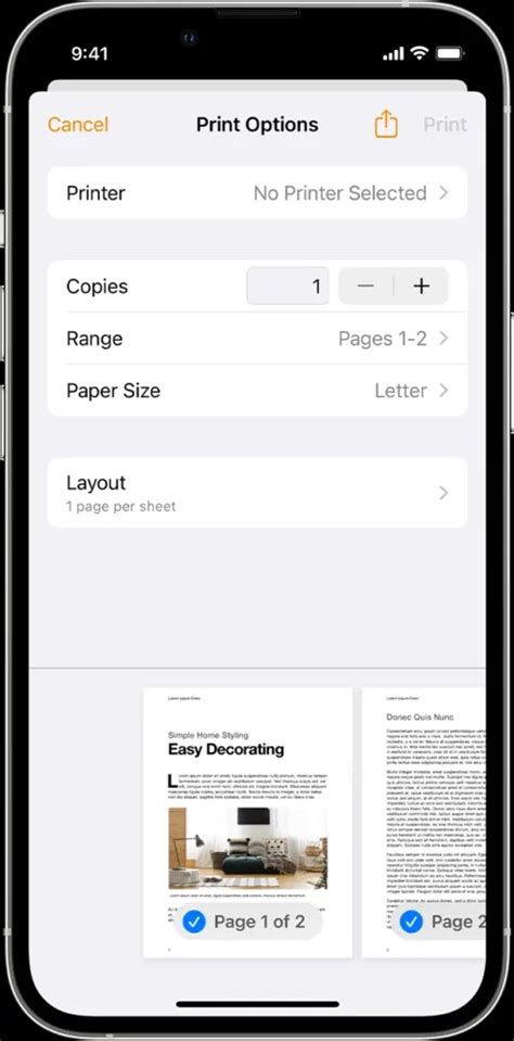 iphone - How can I change print quality and print profile settings …