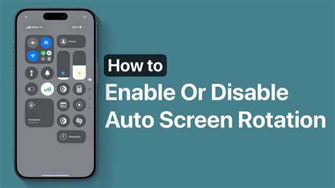 Iphone Auto Rotation