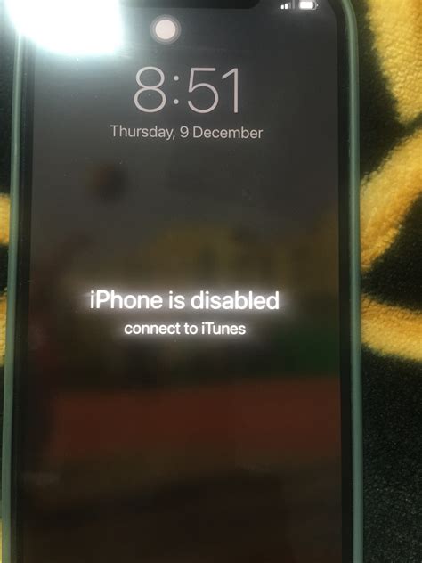 iphone is disabled connect