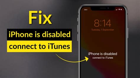 iphone is disabled connet to itunes