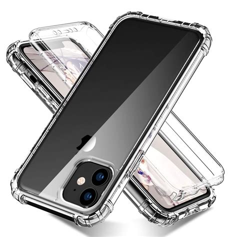 Clear Case for iPhone 12/ 12 Pro with MagSafe Charging Slim Fit Hard Back Soft