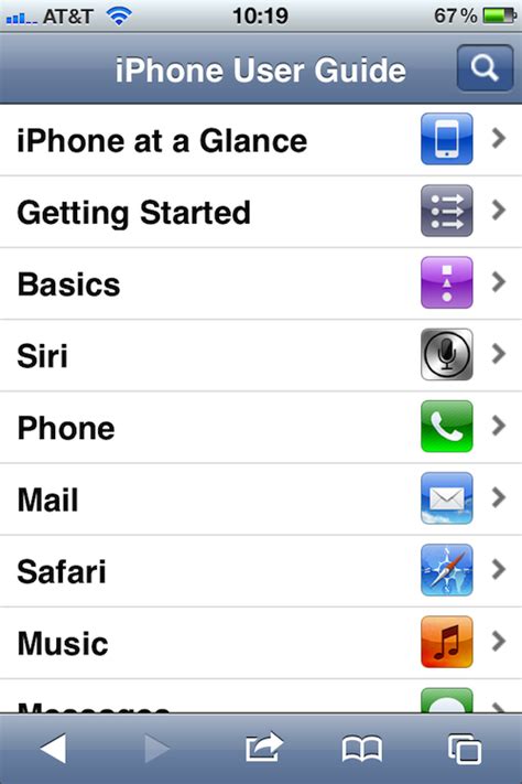 Read Online Iphone 4S User Guide Bookmark 