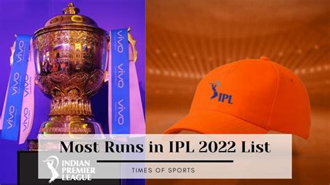 ipl most runs 2022