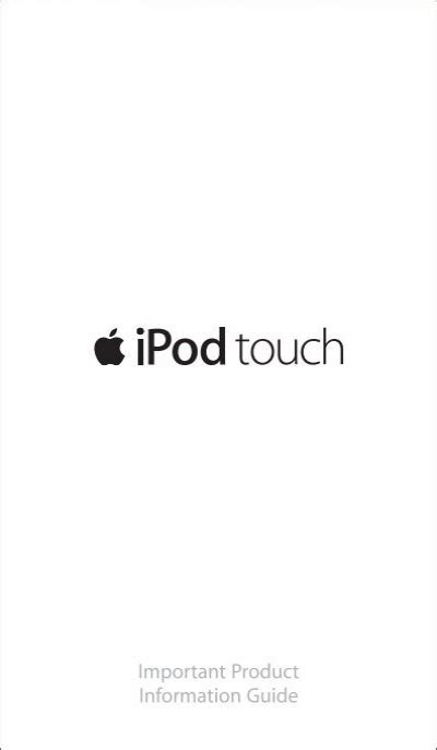 Download Ipod Touch Important Product Information Guide 