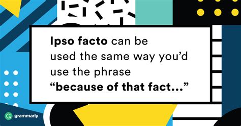 Ipso Facto Definition