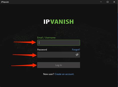 ipvanish login and pabword