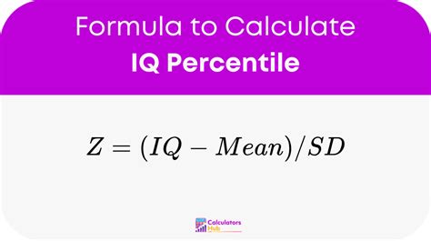 Iq Calculator Formula