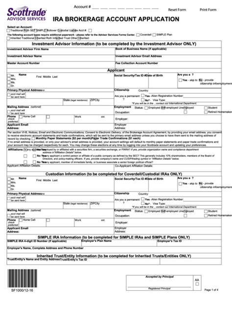 Ira Application Scottrade