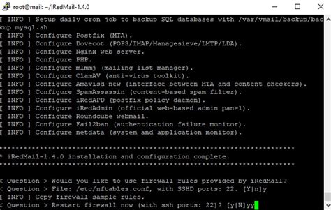 Iredmail Command Line Install