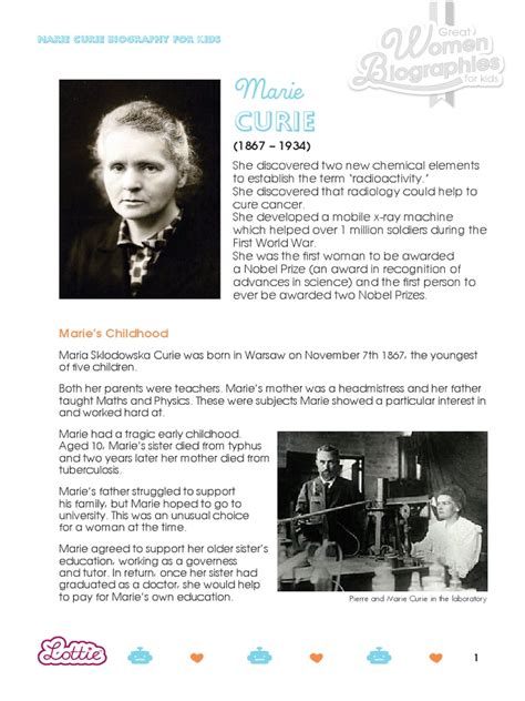 irises marie curie biography summary